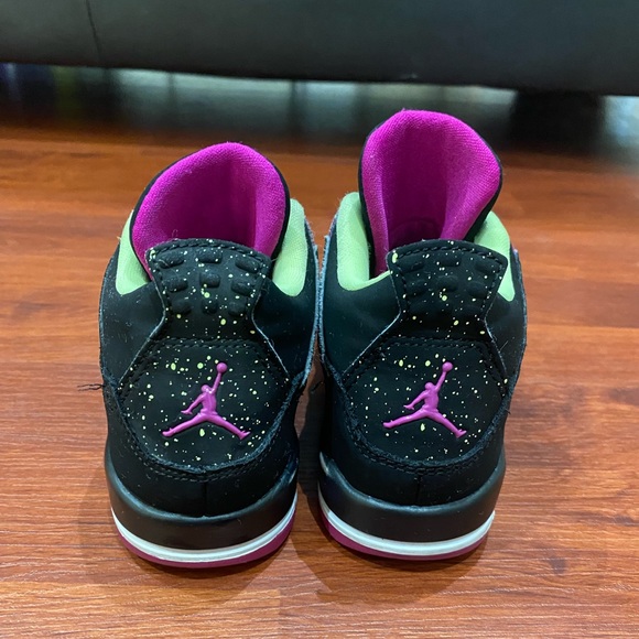 Air Jordan 4 Retro PS Fuchsia 487725-027 Girls Size 12 C Basketball - Picture 6 of 9
